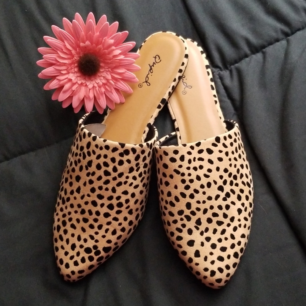 Leopard Print Mules